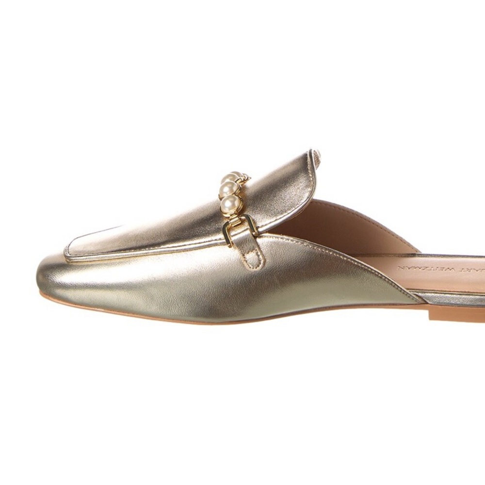 Stuart Weitzman Gold “Pearla Mule” - Size 10 NWT! Still in Box! - Picture 2 of 3